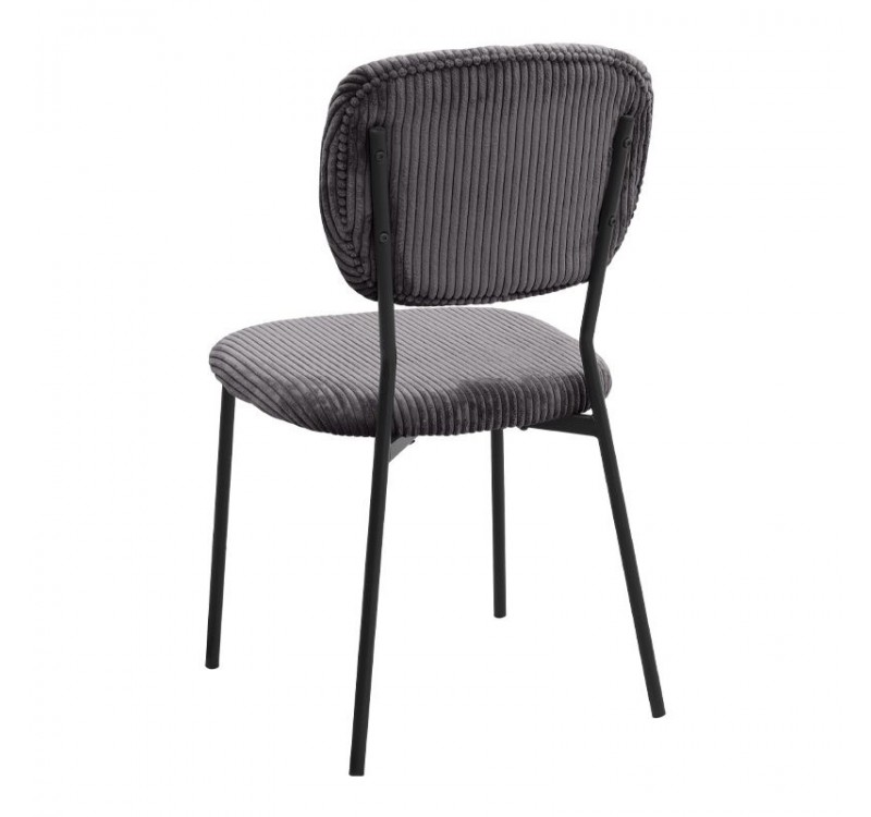 Σετ τραπεζαρία 5τμχ Allos - Kevin Megapap χρώμα sapphire oak - γκρι 75x75x77εκ.