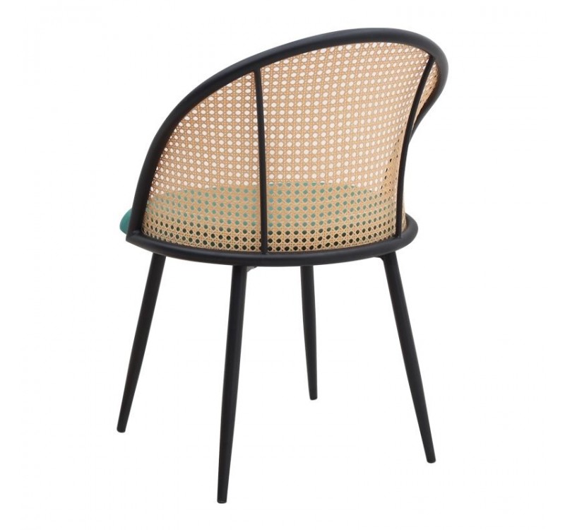 Σετ τραπεζαρία 5τμχ Allos - Jacob Megapap χρώμα sapphire oak - κυπαρισσί 75x75x77εκ.