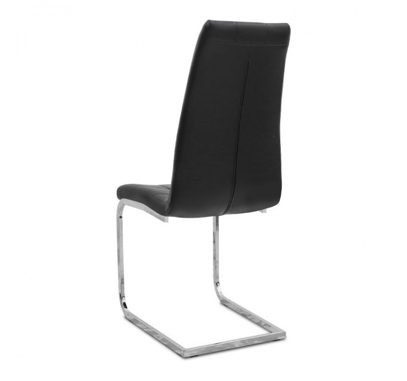 Σετ τραπεζαρία 5τμχ Darlen - Vela Megapap χρώμα sapphire oak - μαύρο 125x72x74εκ.