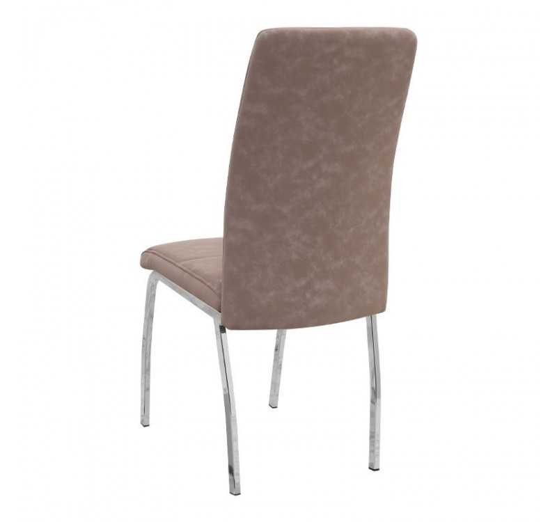 Σετ τραπεζαρία 5τμχ Darlen - Alma Megapap χρώμα sapphire oak - μπεζ 125x72x74εκ.