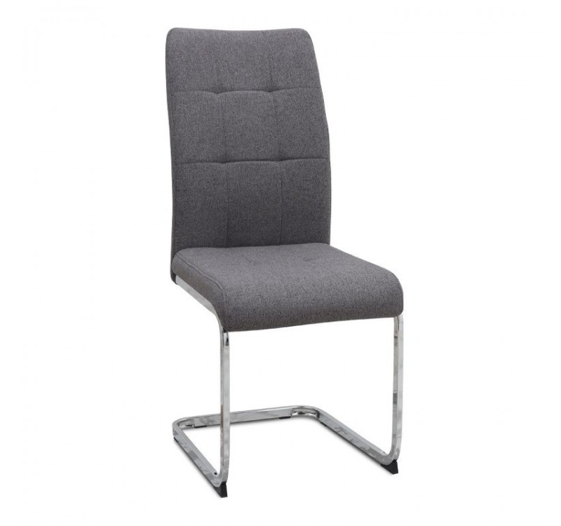 Σετ τραπεζαρία 5τμχ Darlen - Laura Megapap χρώμα sencron black - γκρι 125x72x74εκ.