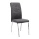 Σετ τραπεζαρία 5τμχ Darlen - Alma Megapap χρώμα sencron black - γκρι 125x72x74εκ.