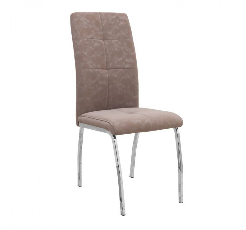 Σετ τραπεζαρία 5τμχ Darlen - Alma Megapap χρώμα sencron black - μπεζ 125x72x74εκ.