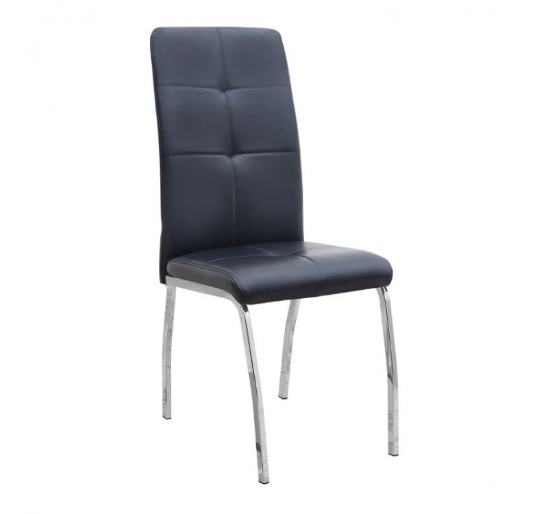 Σετ τραπεζαρία 5τμχ Darlen - Alma Megapap χρώμα λευκό εφέ μαρμάρου - μαύρο 125x72x74εκ.