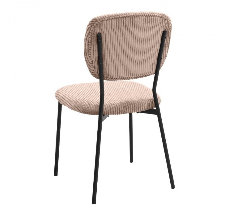 Σετ τραπεζαρία 5τμχ Bohema - Kevin Megapap χρώμα μαύρο/sepet oak - μόκα Ø90x77,7εκ.