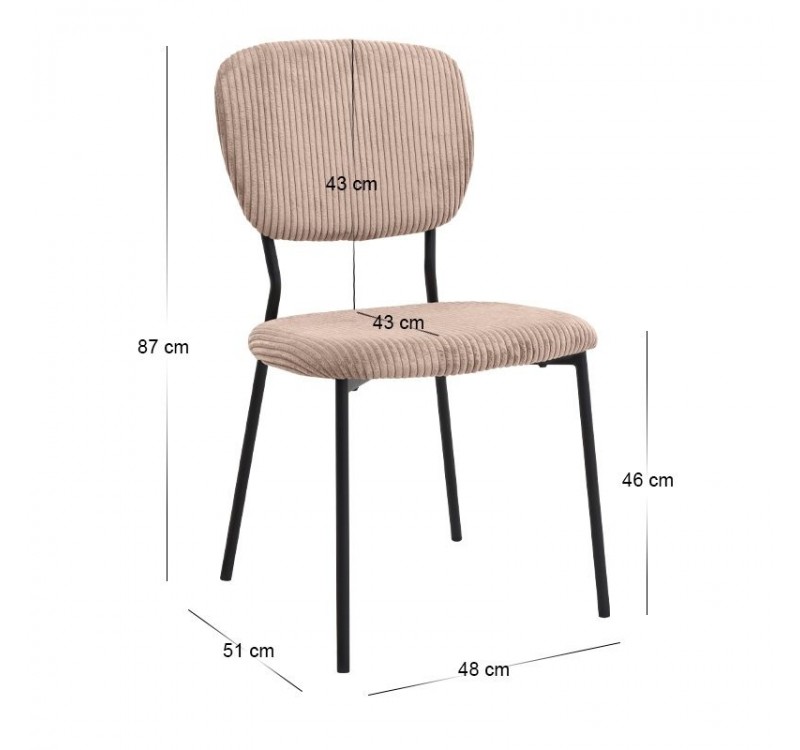 Σετ τραπεζαρία 5τμχ Xana - Kevin Megapap χρώμα sepet oak - μόκα Ø90x77,5εκ.