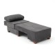 Πολυθρόνα - κρεβάτι Perenna Megapap υφασμάτινη χρώμα ανθρακί 116x93x83εκ.