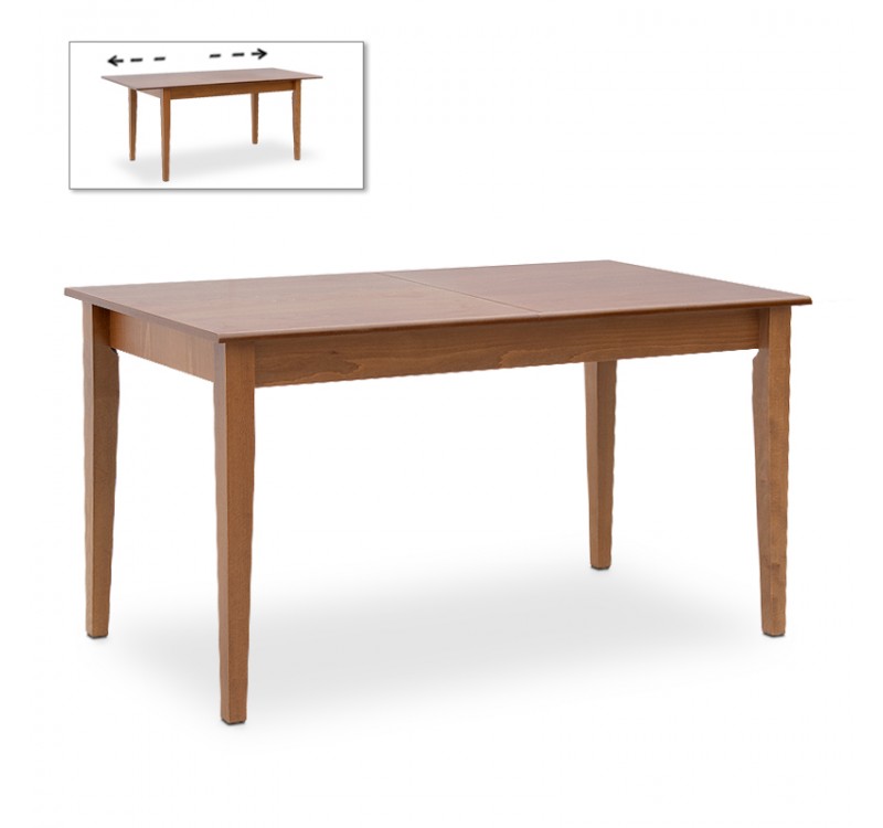 Σετ τραπεζαρίας Adare Megapap 5 τμχ μασίφ ξύλο - MDF με επεκτεινόμενο τραπέζι 140/180x78x77εκ.