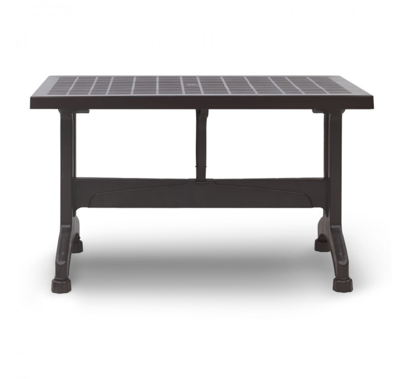 Σετ τραπεζαρία κήπου Callan Megapap 5τμχ πολυπροπυλενίου τραπέζι 120x70 - πολυθρόνα χρώμα καφέ S_GP046-0002,1+GP046-0004,3x4