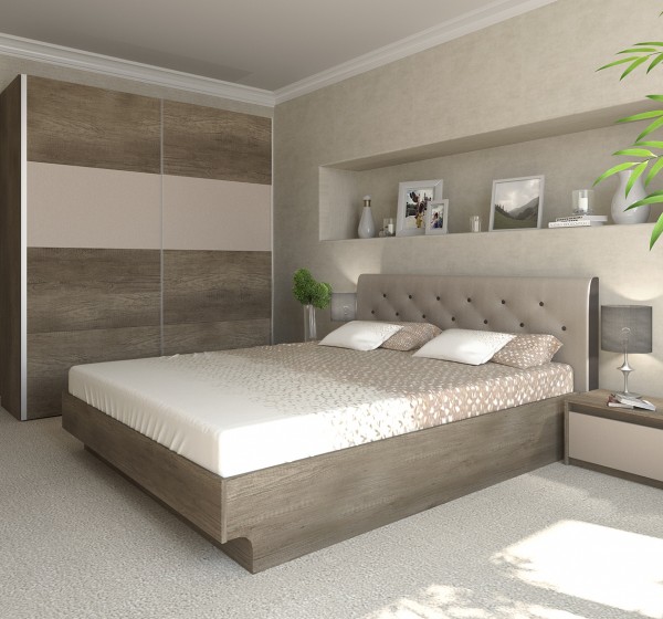 Σετ Κρεβατοκάμαρας  ξύλινο BREEZE DIOMMI 40-009