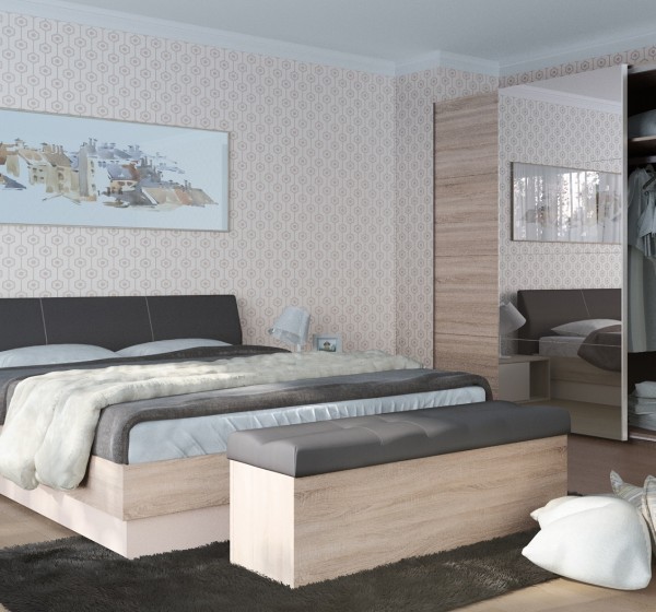 Σετ Κρεβατοκάμαρας ξύλινο FAVORITE2 DIOMMI 40-013