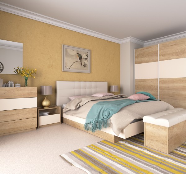 Σετ Κρεβατοκάμαρας  ξύλινο LIMITED3 DIOMMI 40-017