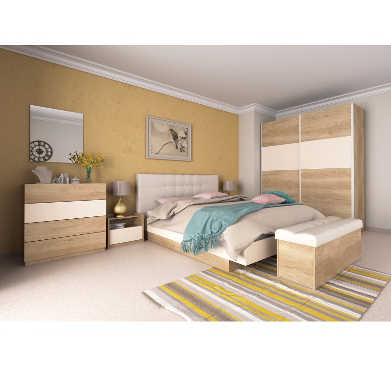 Σετ Κρεβατοκάμαρας  ξύλινο LIMITED3 DIOMMI 40-017