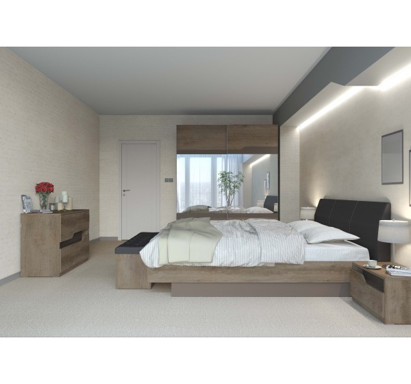 Σετ Κρεβατοκάμαρας ξύλινο PENELOPE2 160x200 DIOMMI 40-041