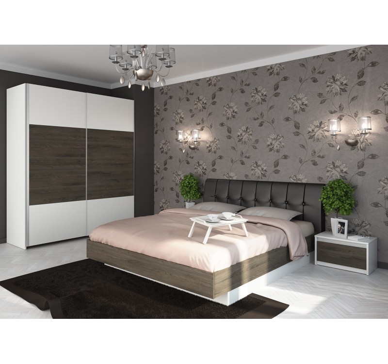 Σετ Κρεβατοκάμαρας ξύλινο ROXAN DIOMMI 40-019