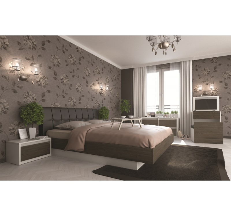 Σετ Κρεβατοκάμαρας  ξύλινο ROXAN2 DIOMMI 40-020