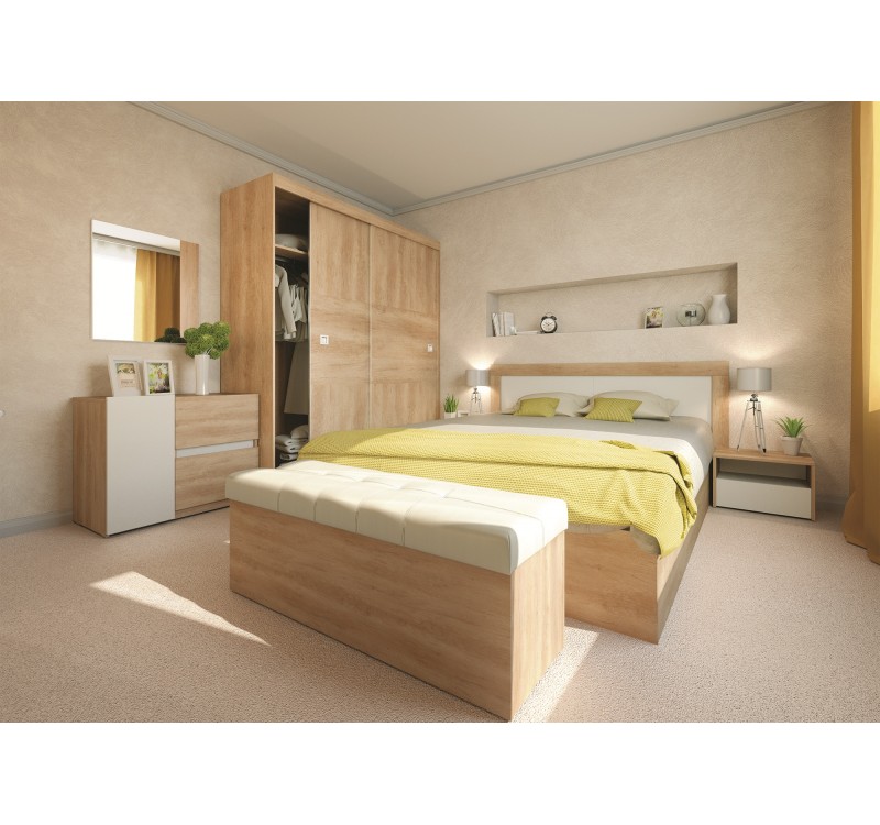 Σετ Κρεβατοκάμαρας ξύλινο SAMBA2 160x200 DIOMMI 40-022