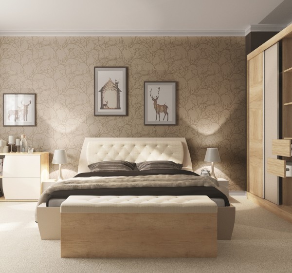 Σετ Κρεβατοκάμαρας ξύλινο TAIS3 160x200 DIOMMI 40-025