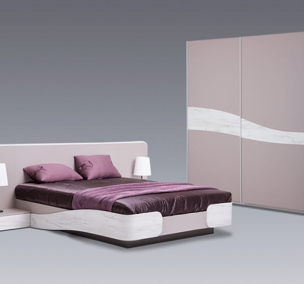 Σετ Κρεβατοκάμαρας ξύλινο AURA 160x200 DIOMMI 40-045