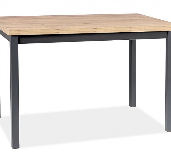 Τραπέζι κουζίνας Adam 100x60x75 artisan oak/μαύρο DIOMMI ADAMDAC100