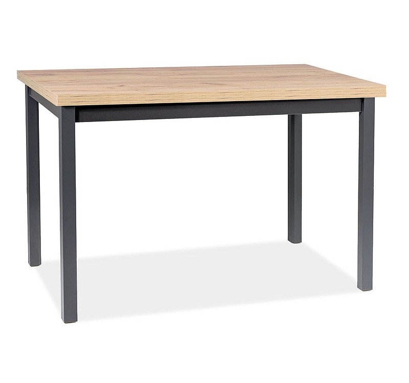 Τραπέζι κουζίνας Adam 100x60x75 artisan oak/μαύρο DIOMMI ADAMDAC100