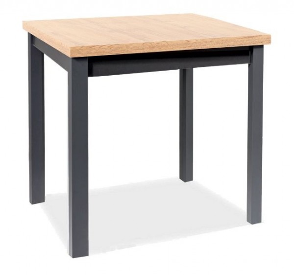 STÓŁ ADAM DĄB ARTISAN / CZARNY 90x65
