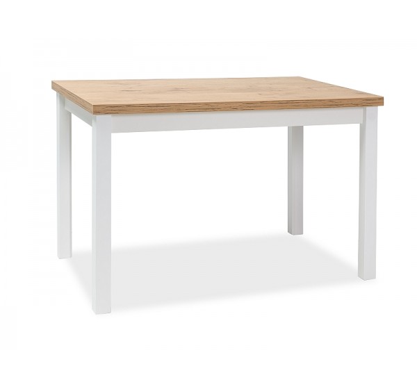 Τραπέζι κουζίνας Adam 100x60x75 lancelot δρυς/λευκό ματ DIOMMI ADAMDLB100