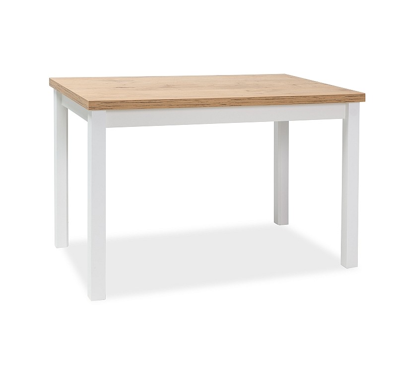 Τραπέζι κουζίνας Adam 100x60x75 lancelot δρυς/λευκό ματ DIOMMI ADAMDLB100