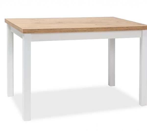 Τραπέζι κουζίνας Adam 120x68x75 lancelot δρυς/λευκό ματ DIOMMI ADAMDLB120