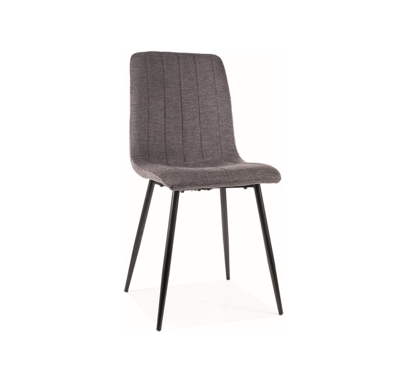 KRZESŁO ALAN BREGO CZARNY STELAŻ/C. SZARY 18