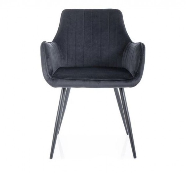 KRZESŁO APPLE VELVET CZARNY STELAŻ/CZARNY BLUVEL 19