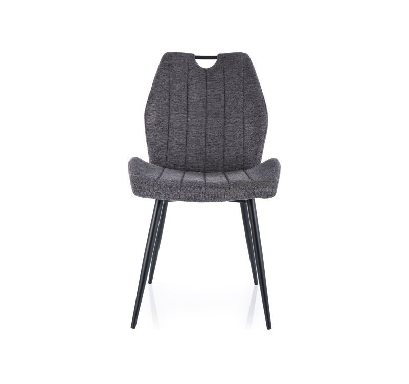 KRZESŁO ARCO BREGO CZARNY STELAŻ / C. SZARY 18