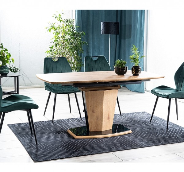 Επενδυμένη καρέκλα Arco 51x51x91 μαύρο πλαίσιο/πράσινο βελούδο bluvel 78 DIOMMI ARCOCZ