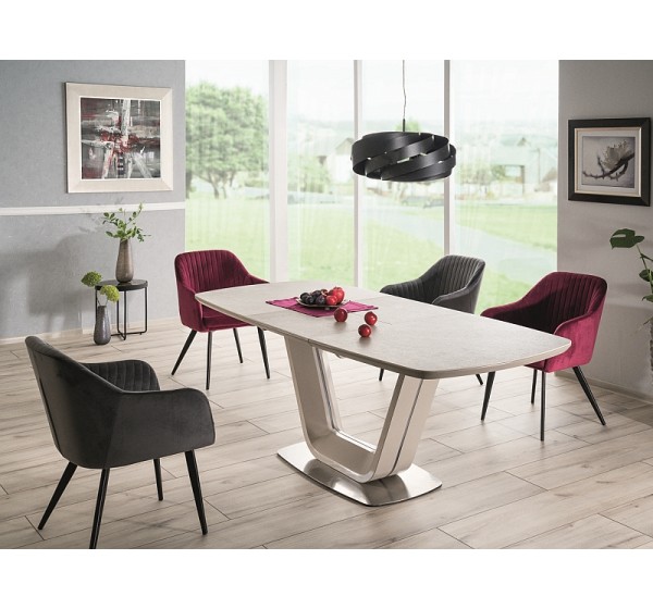 Τραπεζαρία κεραμική επεκτεινόμενη ARMANI 160/220x90x76 DIOMMI ARMANISZ160 80-067