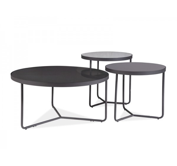 ARTEMIDA BENCH GRAY + BLACK / BLACK (SET) DIOMMI ARTEMIDASZC