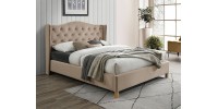 Επενδυμένο κρεβάτι Aspen 160x200 με Βελούδο σε χρώμα Μπεζ DIOMMI ASPENV160BD