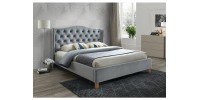 Επενδυμένο κρεβάτι Aspen 160x200 με Βελούδο σε χρώμα Γκρι DIOMMI ASPENV160SZD