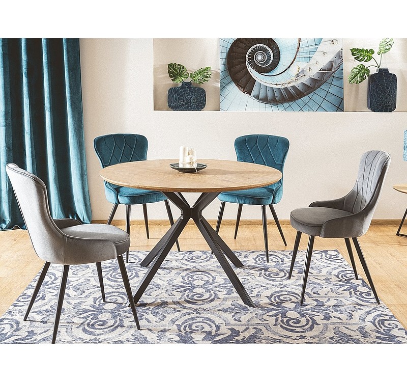 ΑΣΤΕΡ ΤΡΑΠΕΖΙ ΔΡΥΣ / ΜΑΥΡΟ ΠΛΑΙΣΙΟ FI 120 DIOMMI ASTERDCFI120