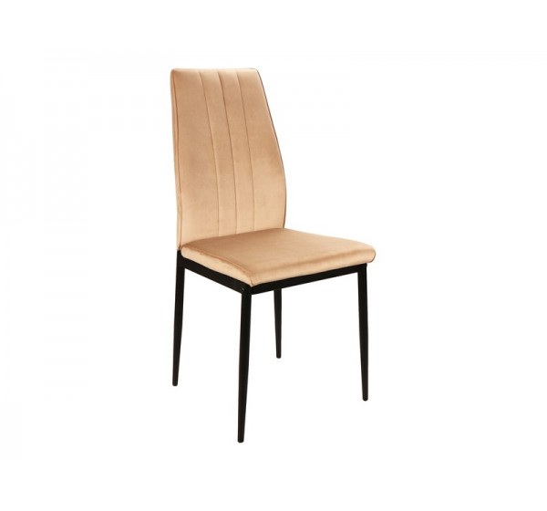 CHAIR ATOM VELVET BLACK FRAME / BEIGE BLUVEL 28 DIOMMI ATOMVCBE