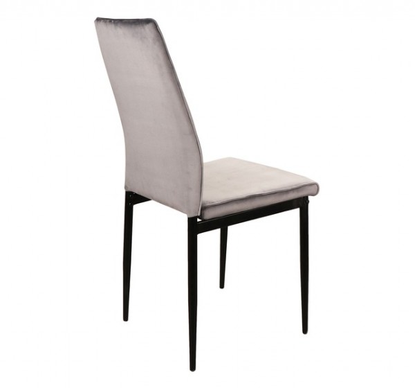ATOM VELVET CHAIR BLACK FRAME / GRAY BLUVEL14 DIOMMI ATOMVCSZ