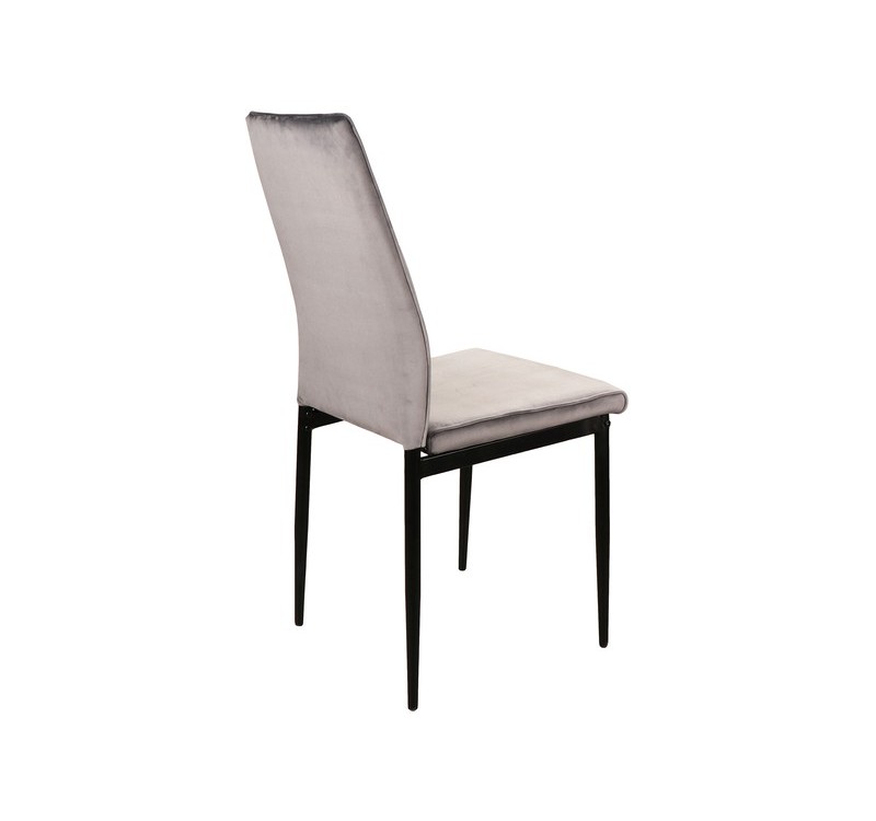 ATOM VELVET CHAIR BLACK FRAME / GRAY BLUVEL14 DIOMMI ATOMVCSZ