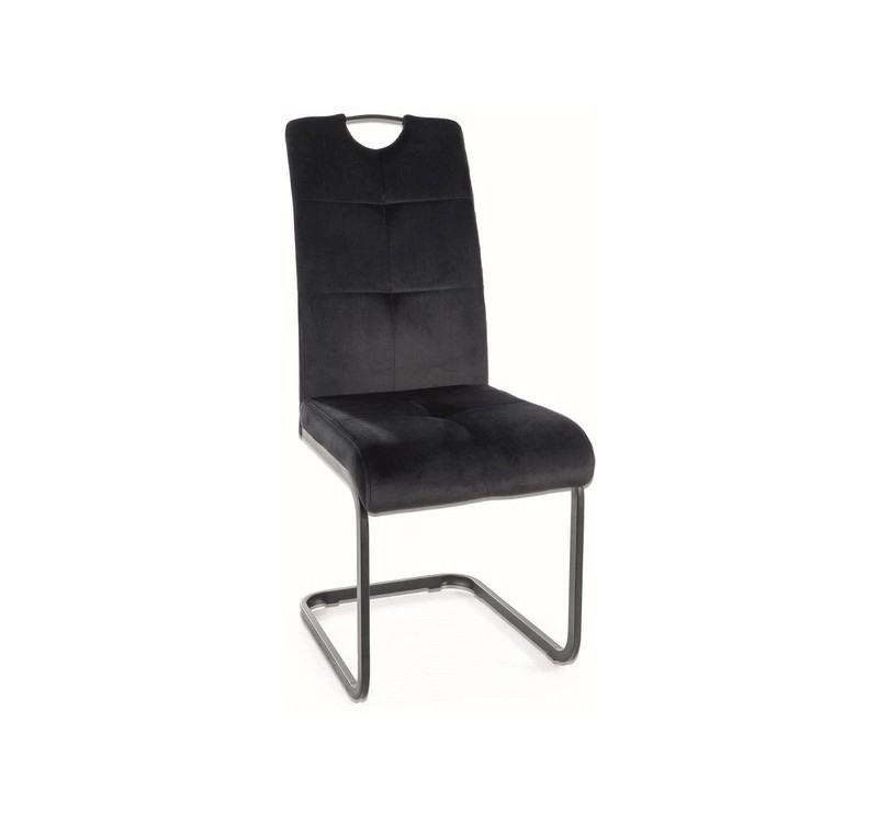 KRZESŁO AXO VELVET CZARNY STELAŻ/CZARNY BLUVEL 19