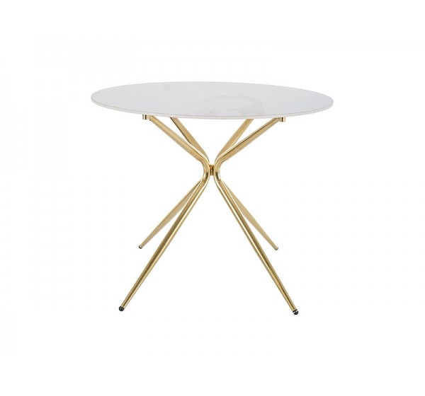 STÓŁ AZALIA CERAMIC BIAŁY/ZŁOTY FI 90