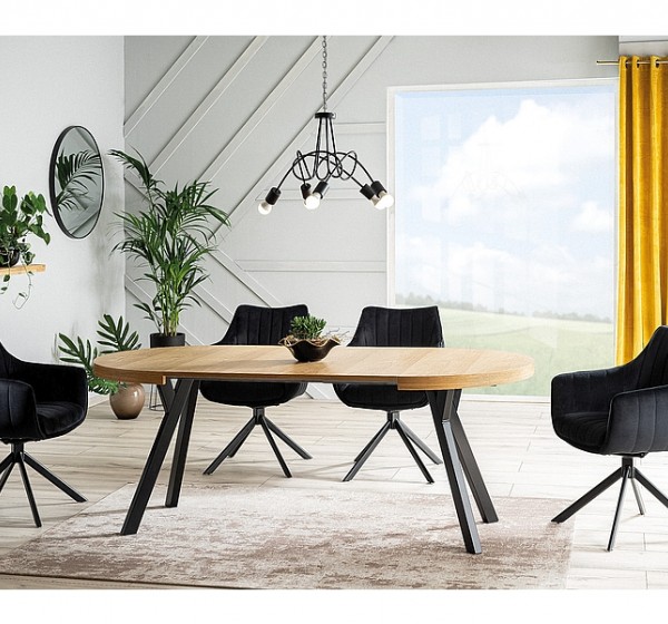 Επενδυμένη καρέκλα Azalia 61x44x86 μαύρη μεταλλική βάση/μαύρο βελούδο bluvel 19 DIOMMI AZALIAVCC