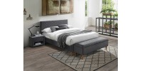 Επενδυμένο κρεβάτι Azurro 160x200  με Βελούδο σε χρώμα Γκρι DIOMMI AZURROV160SZD