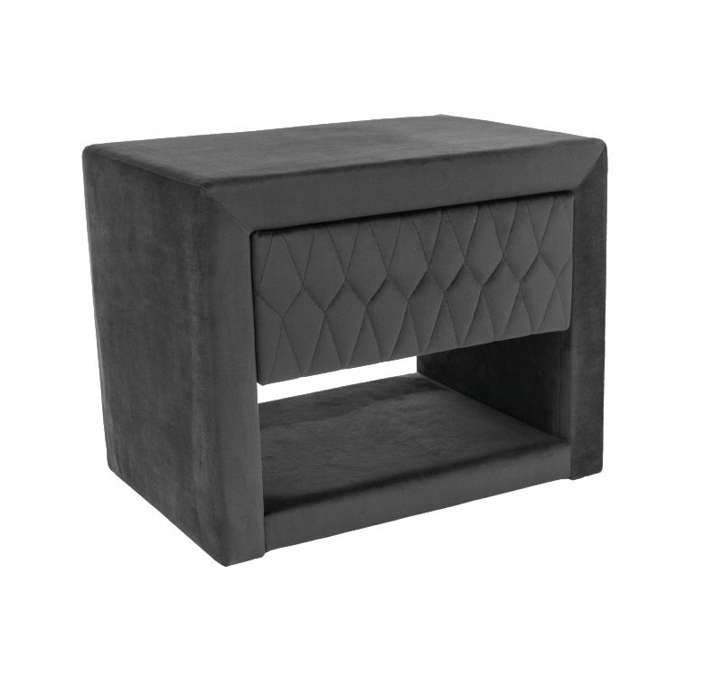 ΚΟΜΟΔΙΝΟ AZURRO VELVET ΓΚΡΙ ΤΑΠΟΘΕΣΗ BLUVEL 14 DIOMMI AZURROVSNSZ