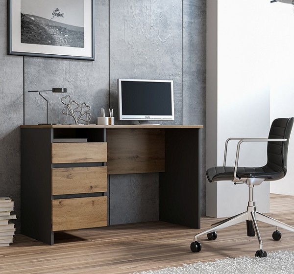 ΓΡΑΦΕΙΟ B-005 WOTAN OAK / ANTHRACITE DIOMMI B005DWAT