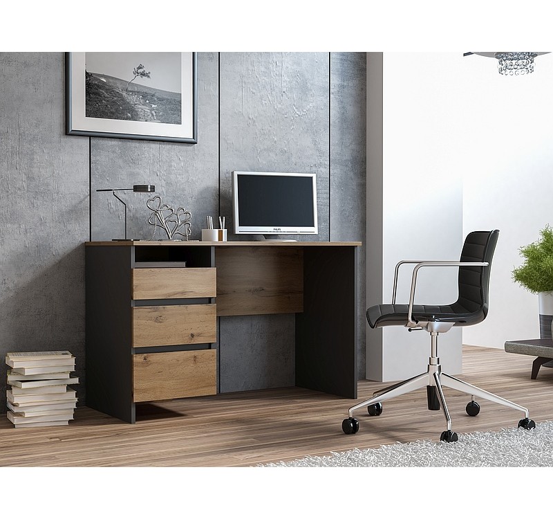 ΓΡΑΦΕΙΟ B-005 WOTAN OAK / ANTHRACITE DIOMMI B005DWAT