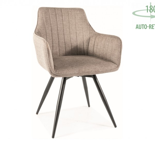 KRZESŁO BALLO BREGO STELAŻ CZARNY / BEŻ 34