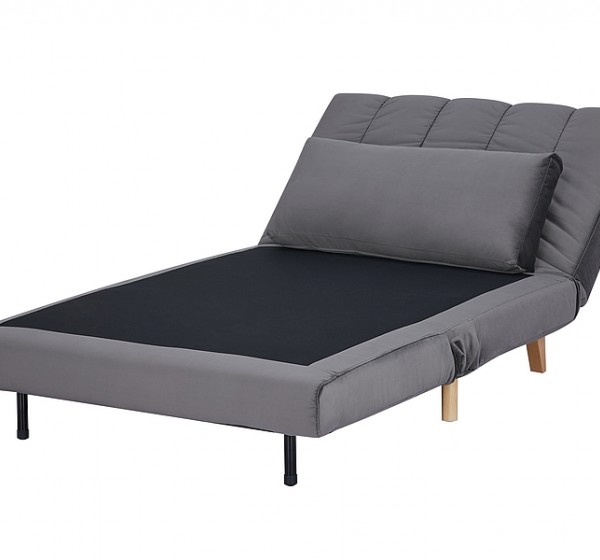 Επεκτεινόμενη πολυθρόνα BILLY γκρι βελούδο / οξιά DIOMMI BILLYVSZ